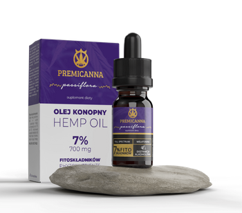 Certified CBD 7% Oil with Passion flower, Melissa and Melatonin for sleep