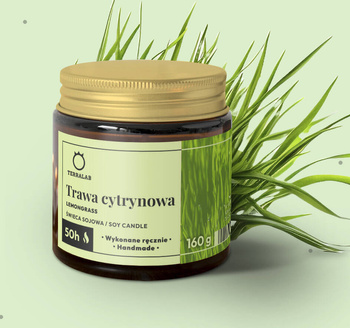 Lemongrass soy candle 50h 160g