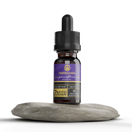 Certified CBD 7% Oil with Passion flower, Melissa and Melatonin for sleep