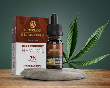 Przebadany Olejek CBD Brain Fuel z dodatkiem Rhodiola, Cordyceps, Lion's Mane, Curcuma