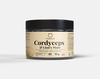 CORDYCEPS & LION'S MANE – Standaryzowane Hericenony i Erinacyny, Ekstrakt z Soplówki Jeżowatej 10:1 200 mg oraz Cordycepsu 50:1 320 mg – 60 Kapsułek