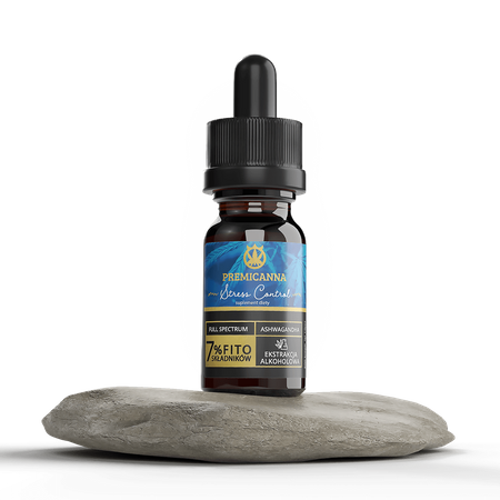 CBD OIL FOR WAKE UP 7% Stress Control with Ashwagandha | 700 mg. 