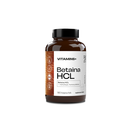 Betaina HCL – metylacja, homocysteina 180 kaps.