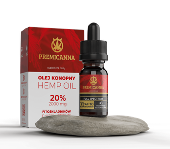 Certyfikowany Olejek CBD 20% - olej z konopi - Full Spectrum Olej CBD 20%