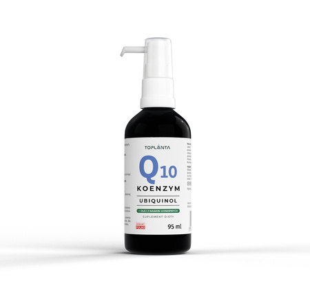 Koenzym Q10 Ubichinol z Olejem z Nasion Konopi - 95 ml z aplikatorem 6000 mg