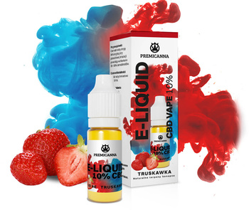 E-liquid CBD 10% Truskawka 10ml – Płyn do e-papierosa z olejkiem konopnym do waporyzacji
