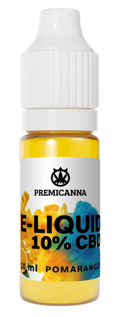 CBD E-Liquid 10% Orange 10ml – Nachfülllösung mit Hanföl für Verdampfer