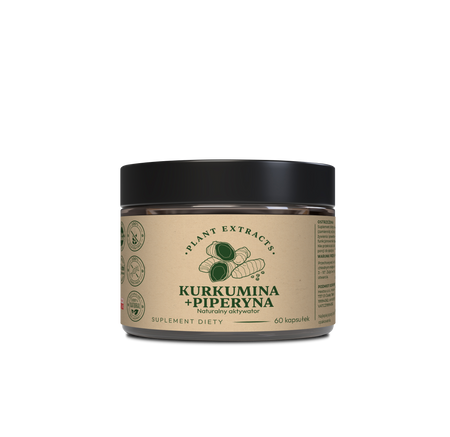 KURKUMINA + PIPERYNA 60kaps.x402mg naturalny aktywator