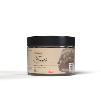 Focus (Soplówka Jeżowata + L-teanina + Niacyna) 60 kaps.