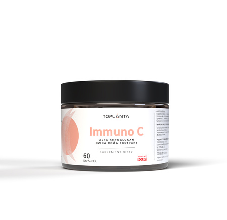 ImmunoC – A. ketoglukan + dzika róża REGENERACJA 60 kaps.