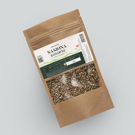 Nasiona spożywcze konopi niełuskane 1000g