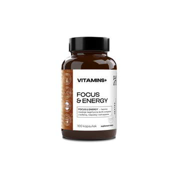FOCUS & ENERGY 100kaps.x500mg teanina + kofeina + b6 (metylowana forma)