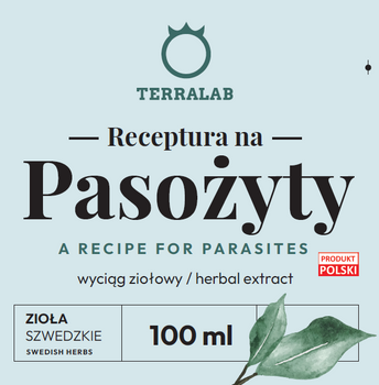 Mieszanka ziół na Pasożyty Wyciąg ziołowy 100ml