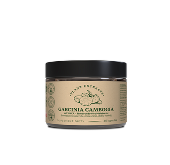 Garcinia cambogia 60 % HCA 60 kaps x 300 mg - tamaryndowiec malabarski – zmniejszenie apetytu, cholesterol, dobry nastrój,
