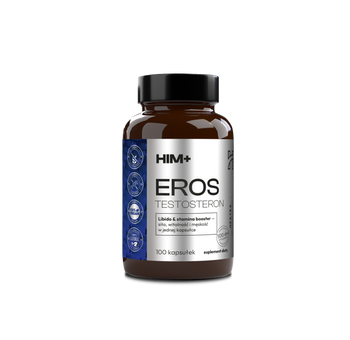 EROS TESTOSTERON Libido & stamina booster — siła, witalność i męskość w jednej kapsułce 100 kaps.