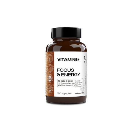 FOCUS & ENERGY 100kaps.x500mg teanina + kofeina + b6 (metylowana forma)