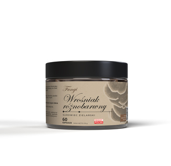 Wrośniak Różnobarwny (Trametes versicolor - Krestin - PSK) – ekstrakt standaryzowany na Krestin ( 38 % ) CERTYFIKAT 60 kaps.